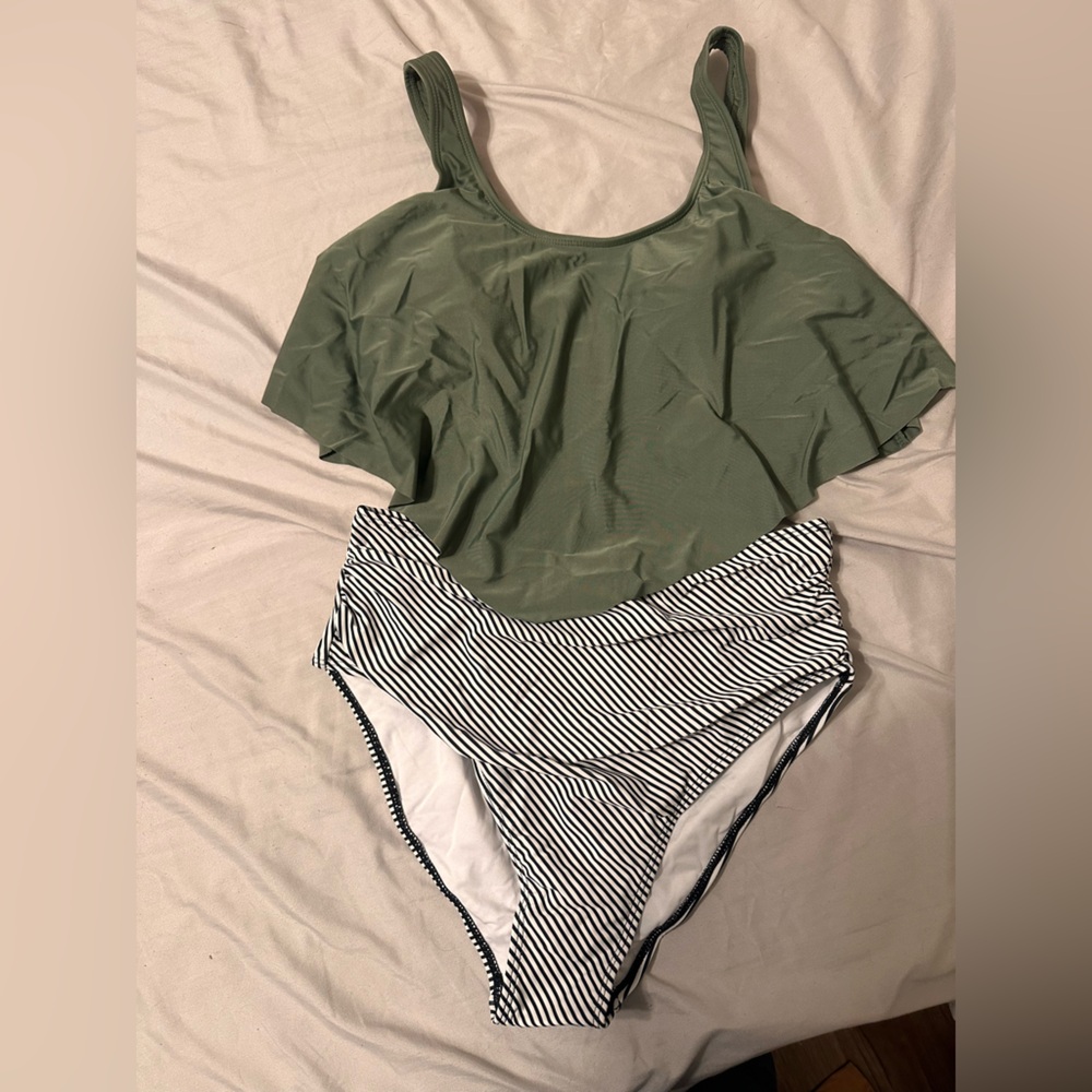 2 piece takini suit